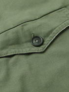 Massimo Alba - Convertible-Collar Denim Field Jacket - Green