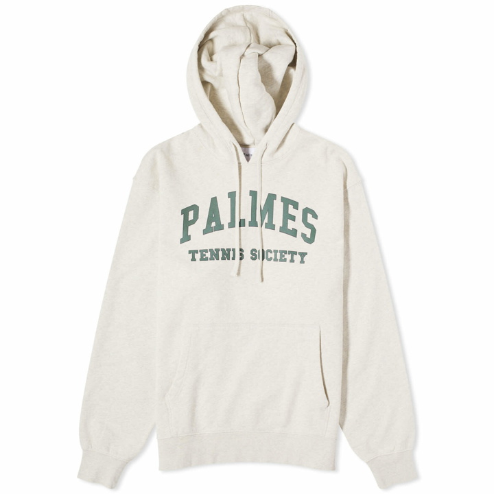 Photo: Palmes Men's Mats Collegate Hoodie in Oatmeal
