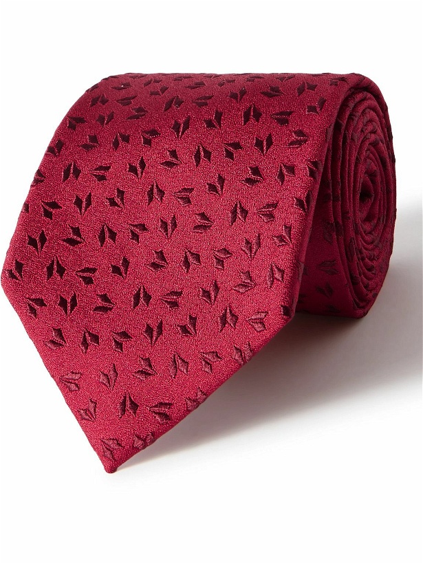 Photo: Charvet - Geo 9cm Silk-Jacquard Tie