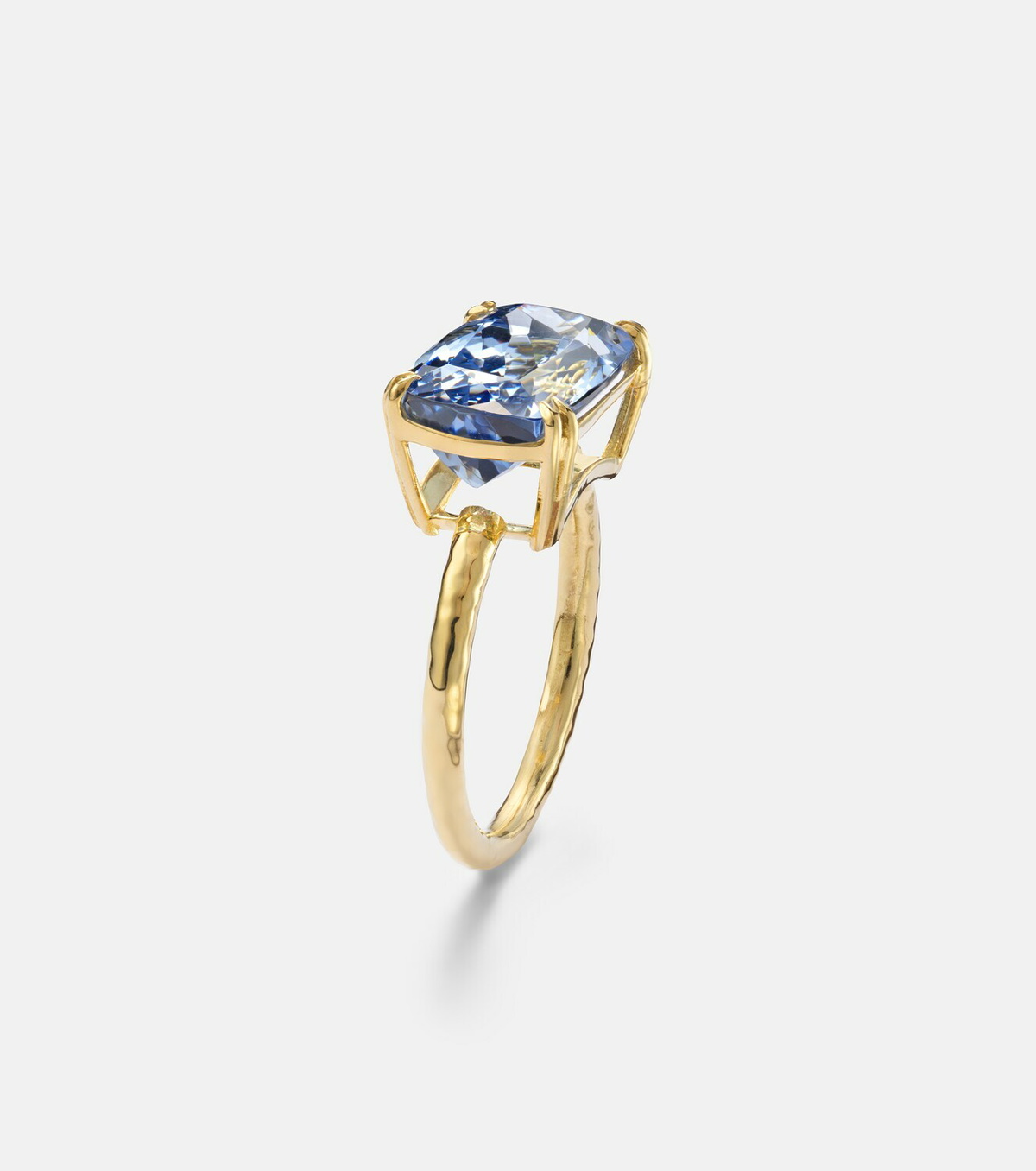 Octavia Elizabeth 18kt gold (750/1000) ring with aquamarine