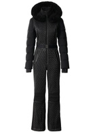 Mackage Lorelle Fur-hood Bonded Fleece ski Suit Black