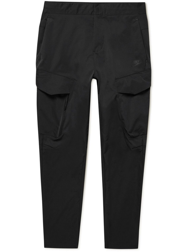 Photo: Nike - Sportswear Tech Straight-Leg Twill Cargo Trousers - Black