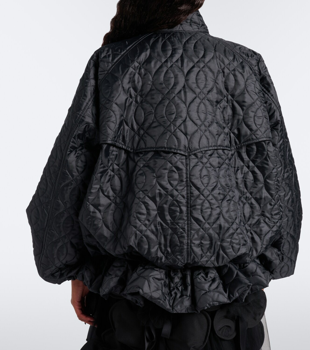 Noir Kei Ninomiya Gathered quilted jacket