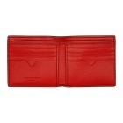 Alexander McQueen Red and Black Argyle Wallet