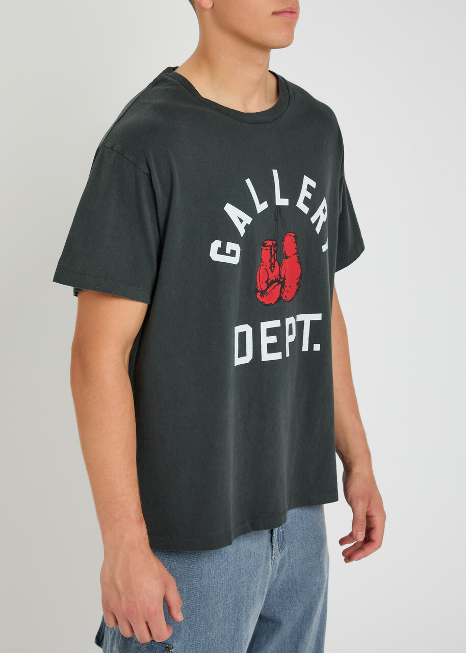 GALLERY DEPT. | BOXING MERCH TEE VINTAGE BLACK Tシャツ Gallery Dept. Boxing Merch Printed Cotton T-shirt Black