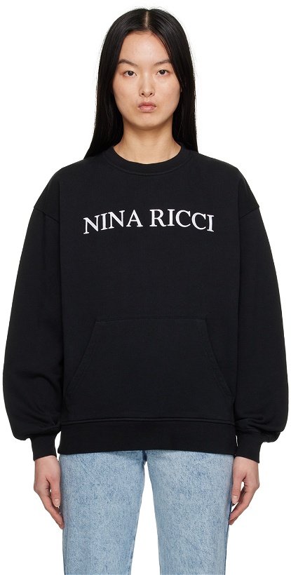 Photo: Nina Ricci Black Embroidered Sweatshirt