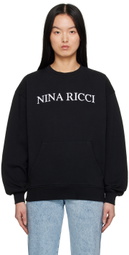 Nina Ricci Black Embroidered Sweatshirt