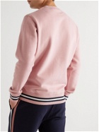 Kingsman - Striped Cotton and Cashmere-Blend Jersey Sweatshirt - Pink