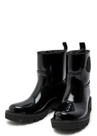 Moncler Kickstream Logo-appliquéd Rain Boots Black