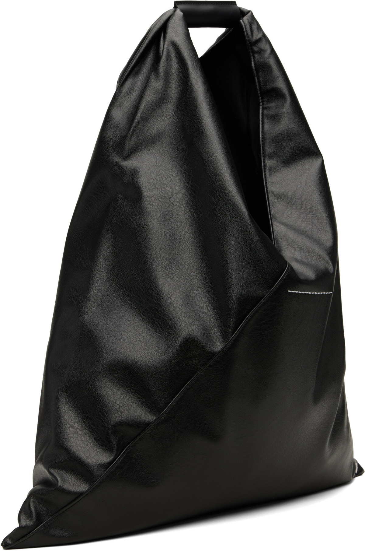 MM6 Maison Margiela Black Classic Triangle Tote
