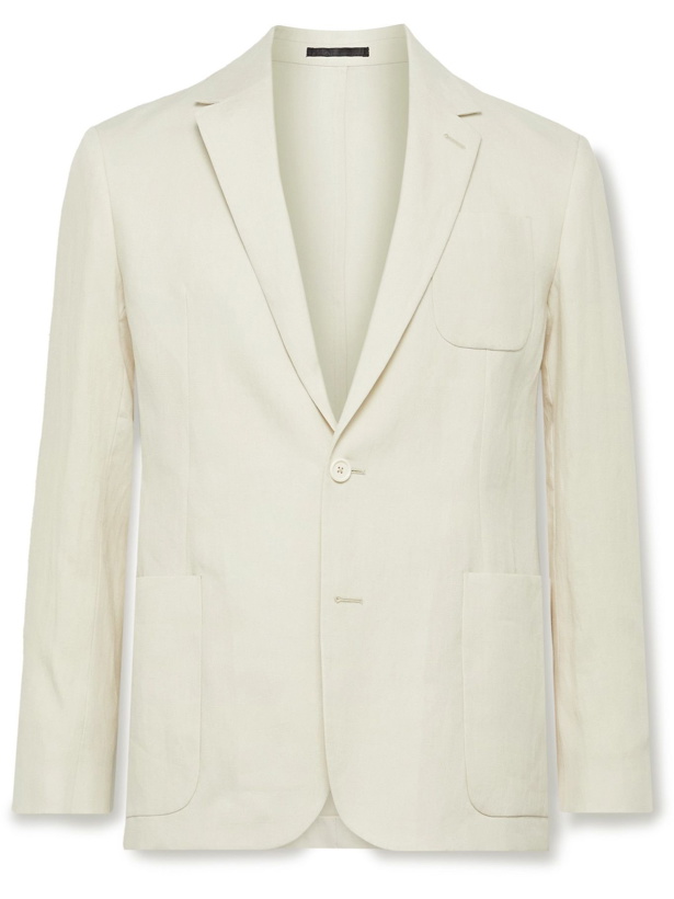 Photo: PAUL SMITH - Slim-Fit Unstructured Linen Suit Jacket - Neutrals