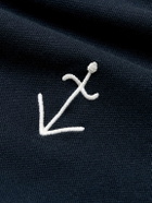 La Paz - Slim-Fit Logo-Emboidered Cotton-Piqué T-Shirt - Blue