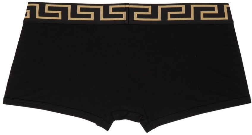 Versace Underwear Two-Pack Black Greca Border Boxer Briefs Versace ...