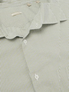 Massimo Alba - Malibu Striped Cotton-Seersucker Shirt - Green