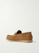 Mr P. - Leo Suede Penny Loafers - Brown
