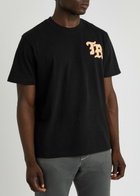 True Religion Embroidered Cotton T-shirt Black