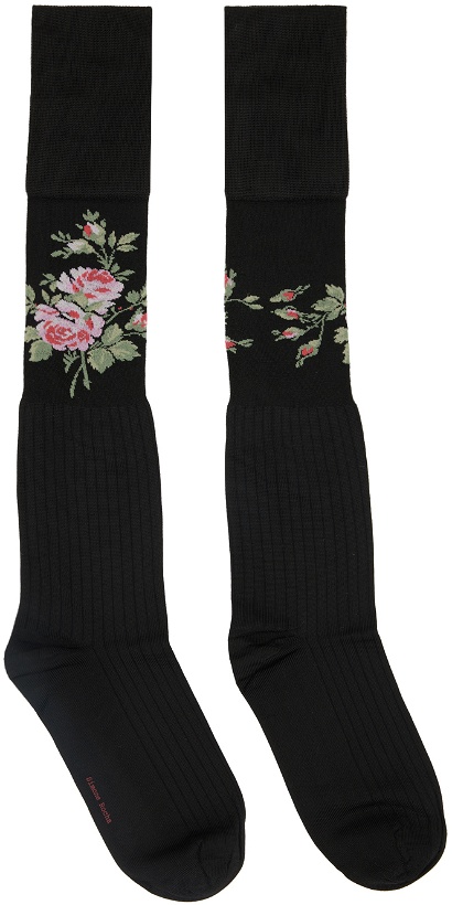 Photo: Simone Rocha Black Floral Socks