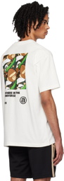 AAPE by A Bathing Ape Off-White Printed T-Shirt