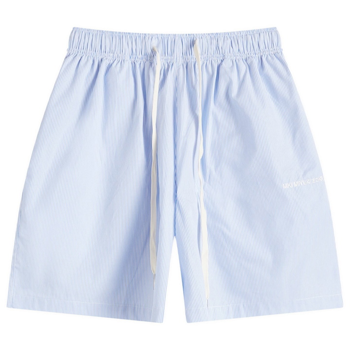 Photo: MKI Men's Striped Shorts in Blue Stripe