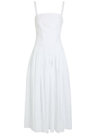 Gabriela Hearst Oriana Linen Midi Dress White