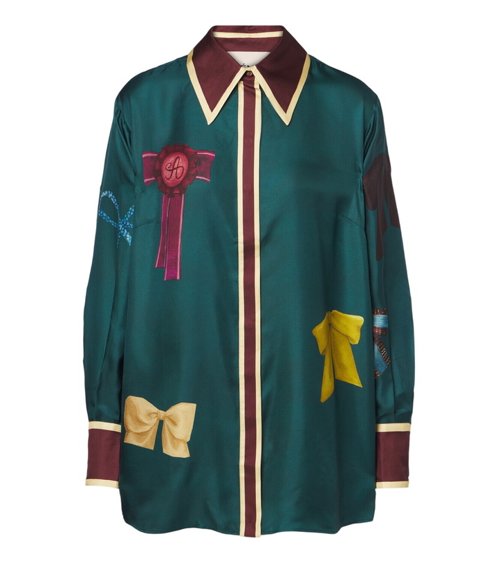 Photo: Alémais Rosette printed silk twill shirt