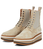 Clergerie - Brendy suede platform combat boots