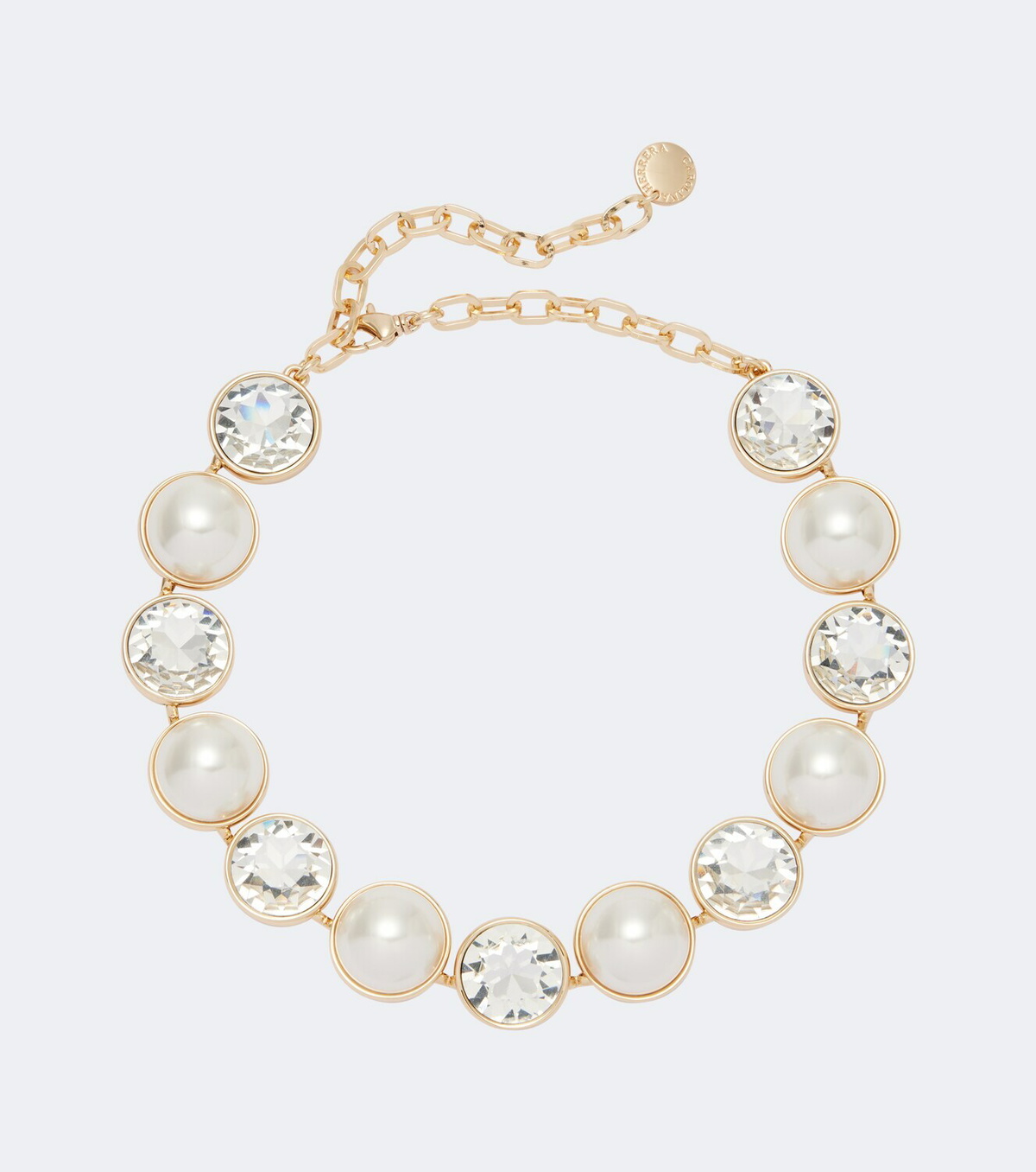 Carolina Herrera Crystal and faux pearl necklace
