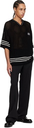 WOOYOUNGMI Black V-Neck T-shirt