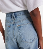 Slvrlake High-rise denim Bermuda shorts