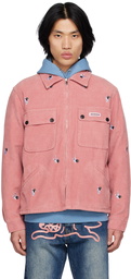 ICECREAM Pink Embroidered Jacket