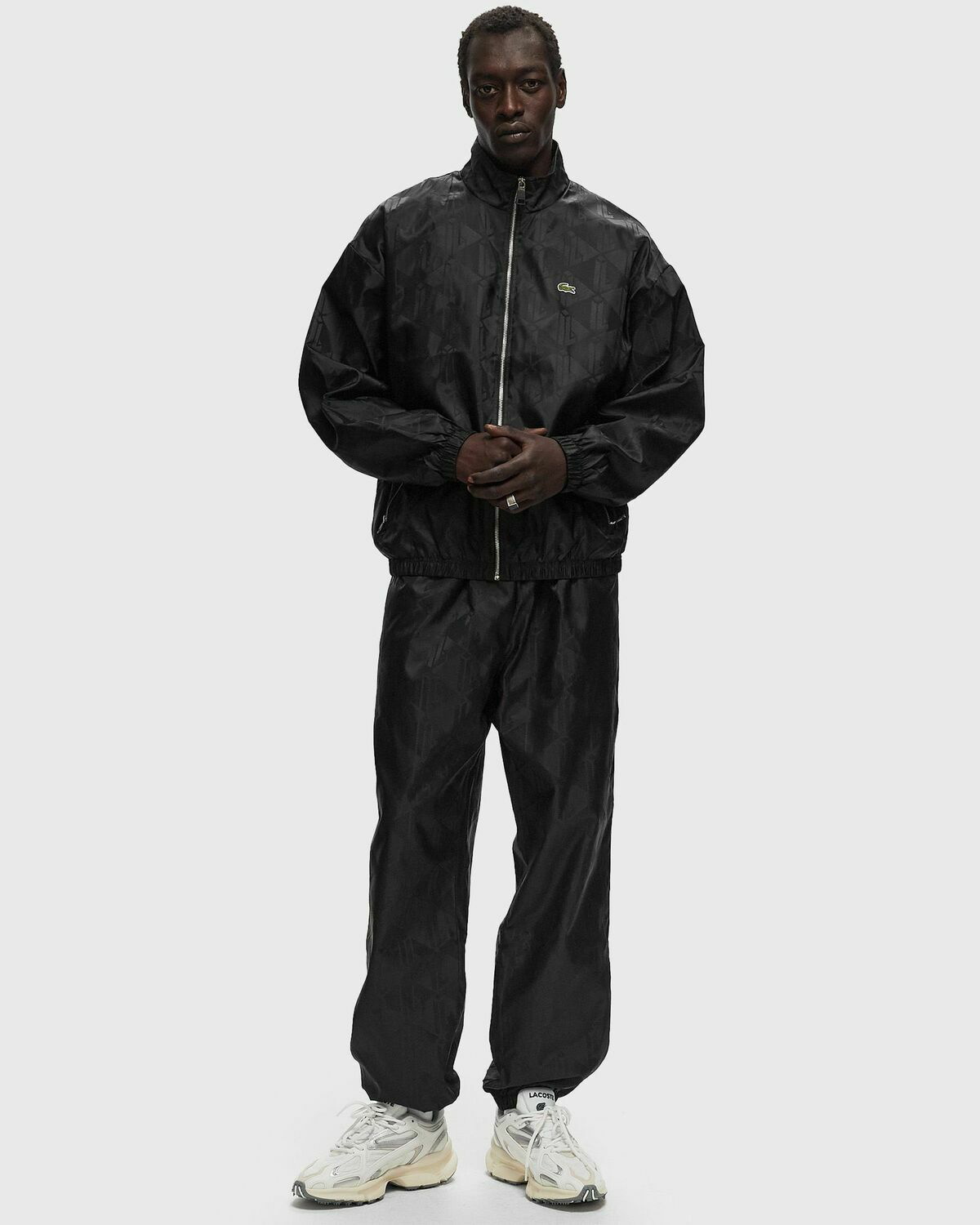 Lacoste Sportsuit Jacket With Monogramm Black Track Jackets