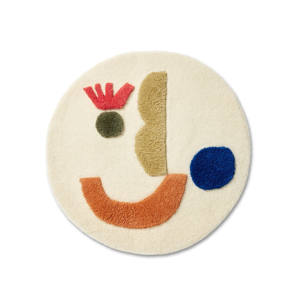 ferm LIVING Panto Tufted Rug in Off-White 