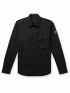Belstaff - Scale Garment-Dyed Cotton-Twill Shirt - Black