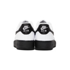 Nike White and Black Air Force 1 07 Sneakers