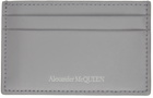 Alexander McQueen Grey Logo Card Holder