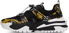 Versace Jeans Couture Black & Gold New Trail Trek Sneakers