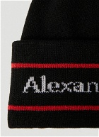 Alexander McQueen - Logo Beanie Hat in Black