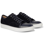 Lanvin - Cap-Toe Suede and Leather Sneakers - Navy