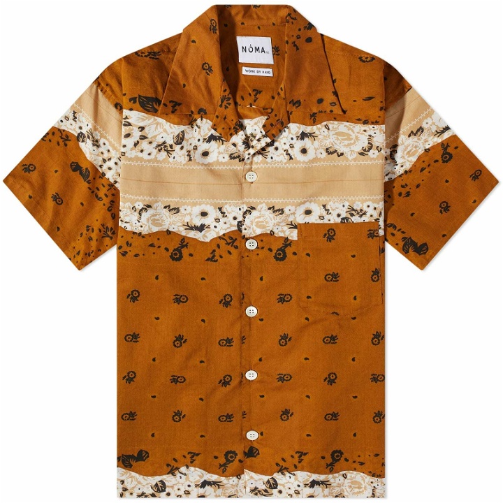 Photo: Noma t.d. Men's Draw Your Garden Vacation Shirt in Biege.