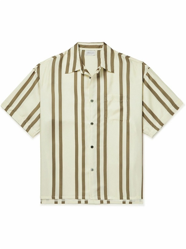 Photo: John Elliott - Striped Silk-Twill Shirt - Neutrals