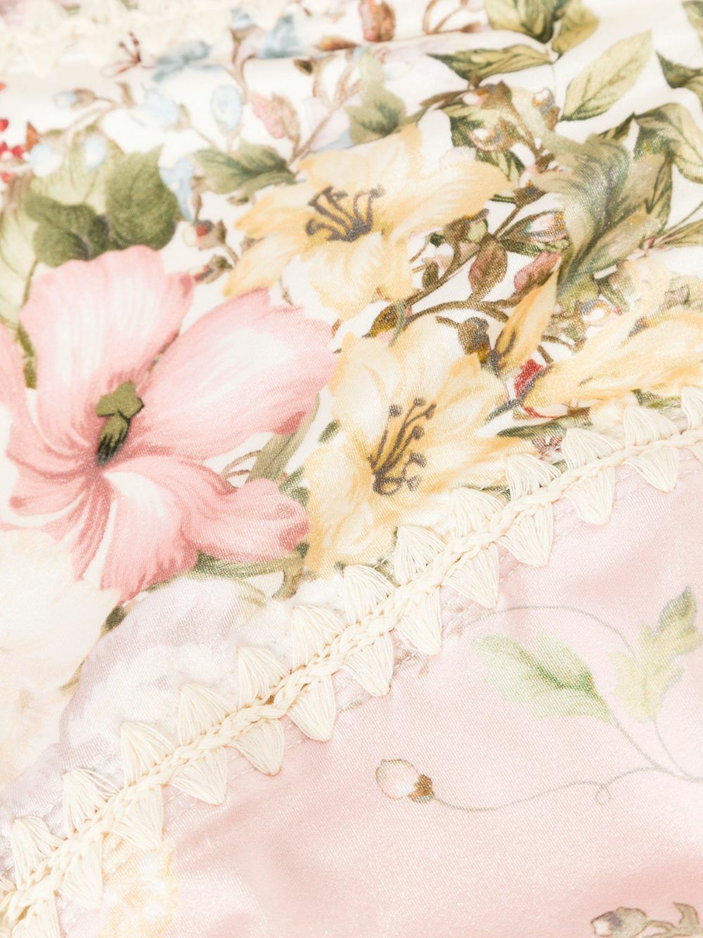 ZIMMERMANN Pink Waverly Keyhole Crochet Swimsuit Zimmermann