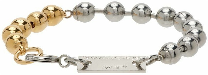 Photo: IN GOLD WE TRUST PARIS Silver Bold Ball Chain Bracelet
