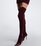 Aya Muse Cursa ribbed-knit wool minidress and tights set