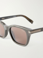 Zegna - Rectangular-Frame Acetate Sunglasses