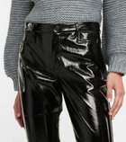 Proenza Schouler - White Label coated high-rise straight pants