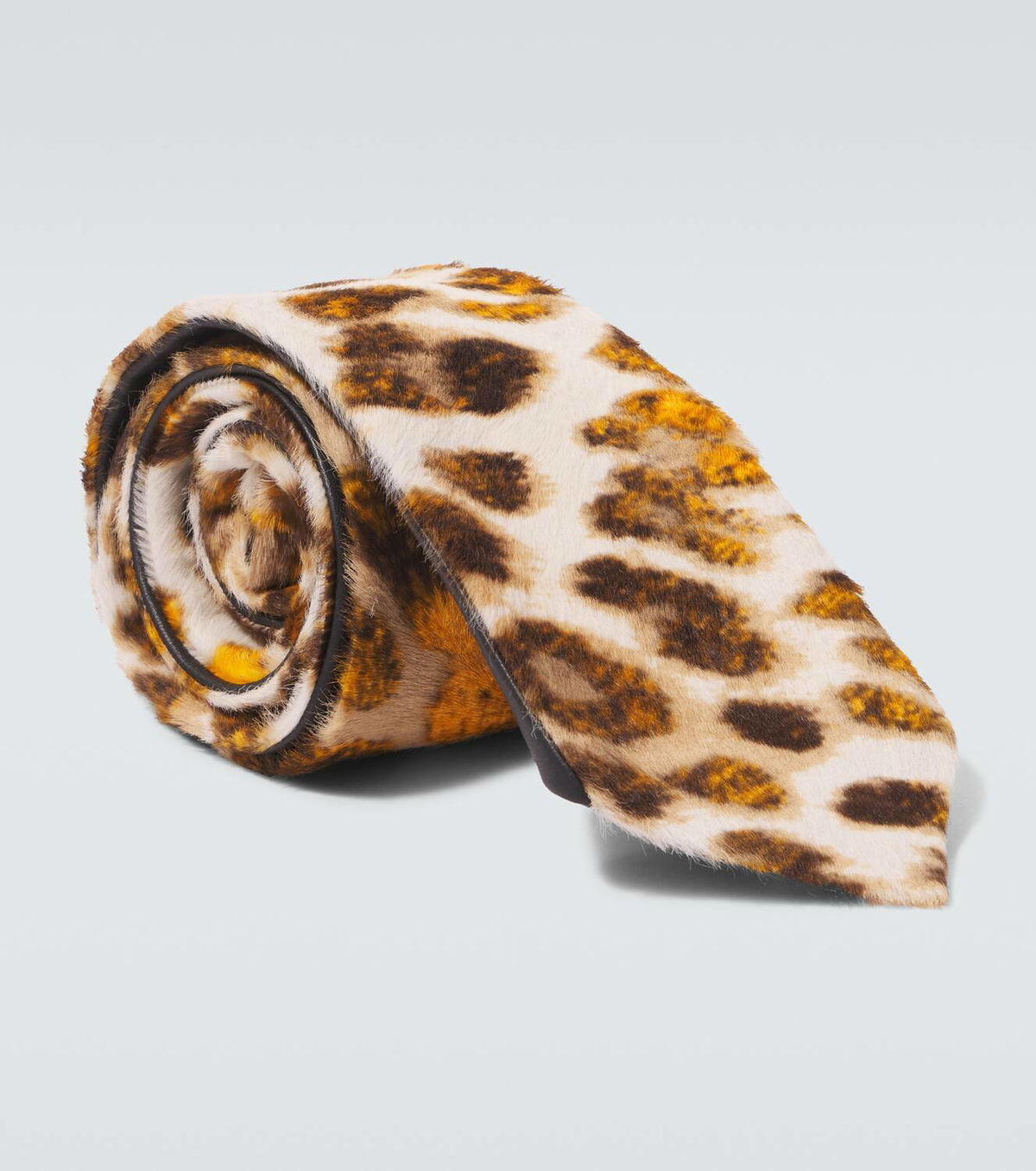Bottega Veneta Leopard-print calf hair tie