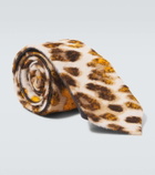 Bottega Veneta Leopard-print calf hair tie