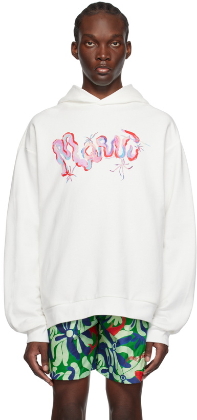 Photo: Marni White Printed Hoodie