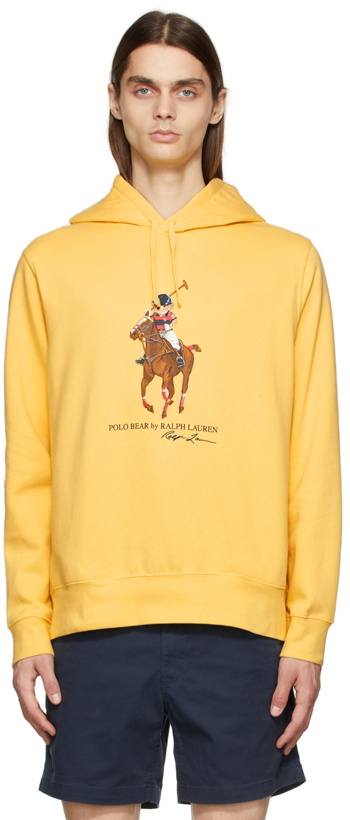 Photo: Polo Ralph Lauren Yellow Logo Fleece Hoodie