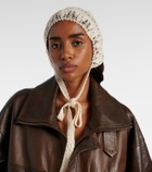 Magda Butrym Crochet cotton hood
